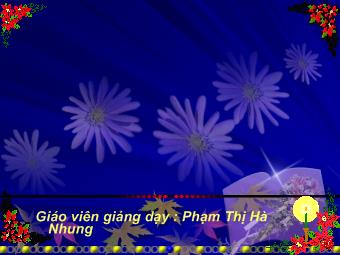 Bài giảng Toán Lớp 1 - Phạm Thị Hà Nhung - Bài: Phép trừ dạng 17-3