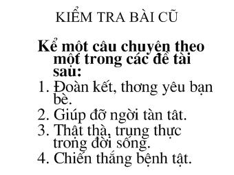 Bài giảng Tập làm văn - Thế nào là miêu tả?