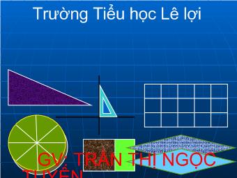 Bài giảng Toán - Bài: Diện tích hình thoi (tiết 134)