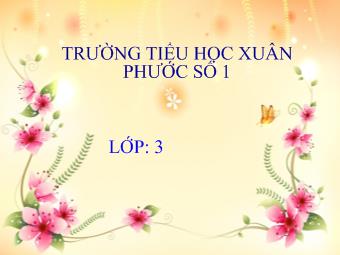 Bài giảng Toán - Bài: Gấp một số lên nhiều lần