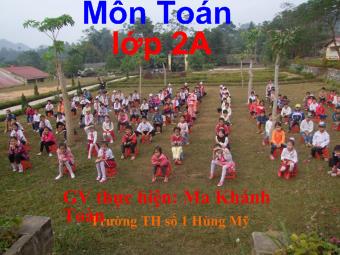 Bài giảng Toán - Một phần tư