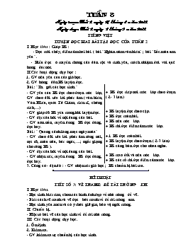 Giáo án lớp 3 - Tuần 3