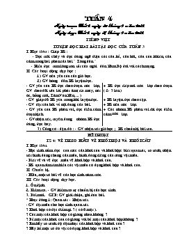 Giáo án lớp 3 - Tuần 4