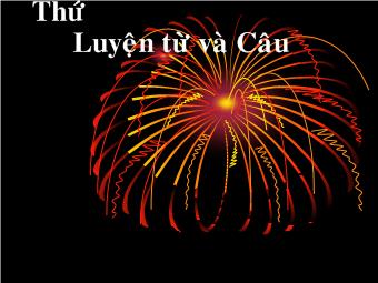 Luyện từ và câu - Bài: Câu khiến