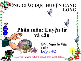 Luyện từ và câu - Mở rộng vốn từ: Đồ chơi trò chơi