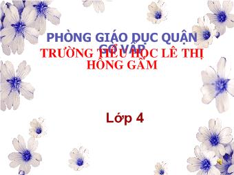 Luyện từ và câu - Mở rộng vốn từ: Lạc quan yêu đời