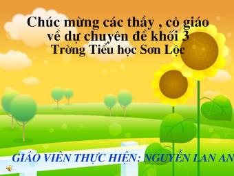 Luyện từ và câu - Mở rộng vốn từ: Thiếu nhi