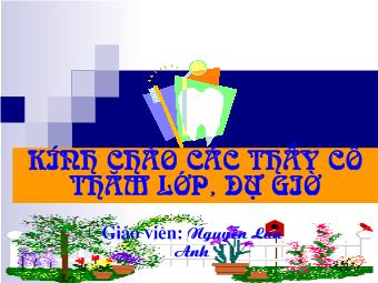 Luyện từ và câu - Ôn tập từ chỉ các đặc điểm