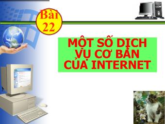 Một số dịch vụ cơ bản của internet