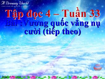 Tập đọc 4 - Tuần 33