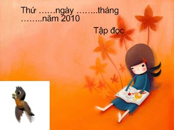 Tập đọc - Bài: Con sẻ