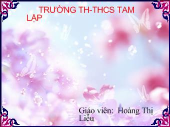 Tập đọc - Bài: Thưa chuyện với mẹ