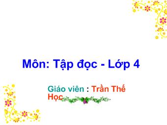 Tập đọc - Bài: Vẽ về cuộc sống an toàn