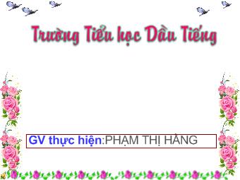 Tập đọc kể chuyện