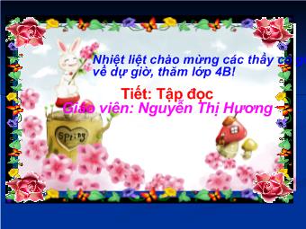 Tập đọc - Truyện cổ nước mình