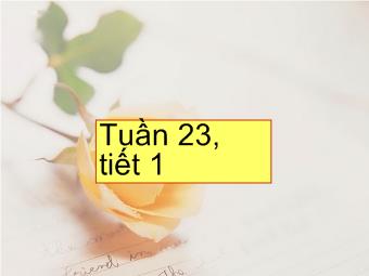 Tập đọc - Tuần 23, tiết 1 - Bài: Hoa học trò