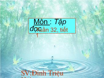 Tập đọc - Tuần 32, tiết 1: Vương quốc vắng nụ cười