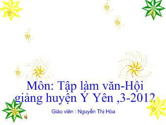 Tập làm văn - Luyện tập quan sát con vật