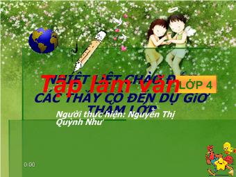 Tập làm văn - Luyện tập quan sát con vật