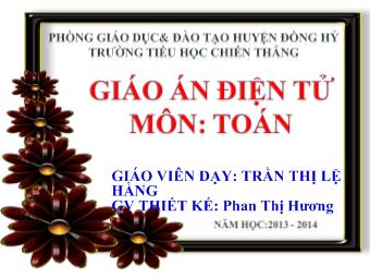 Toán - Luyện tập chung