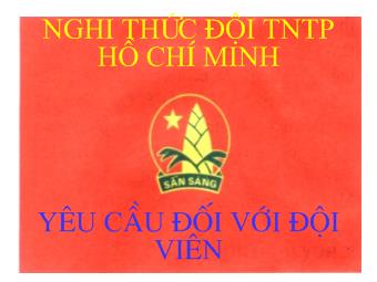 Bài giảng Nghi thức đội thiếu niên tiền phong Hồ Chí Minh