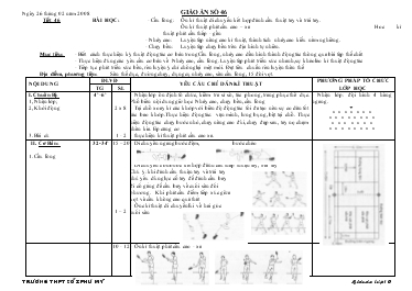 Giáo án Thể dục 10 tiết 46: Cầu lông: Ôn kĩ thuật di chuyển kết hợp đánh cầu thuật tay và trái tay
