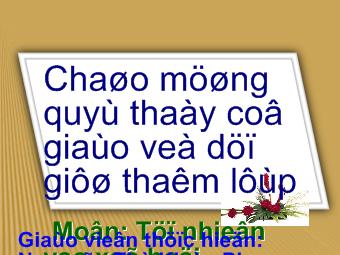 Nhiên và xã hội - Trái đất là một hành tinh trong hệ mặt trời