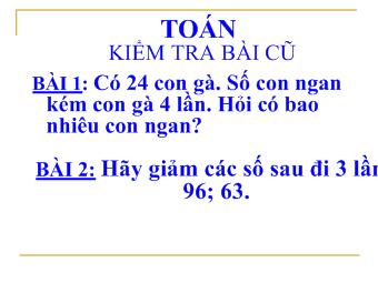 Toán - Tìm số chia