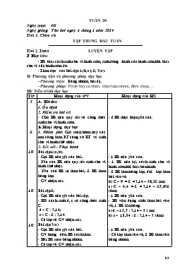 Giáo án Lớp 5 - Tuần 20