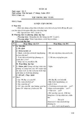 Giáo án Lớp 5 - Tuần 24