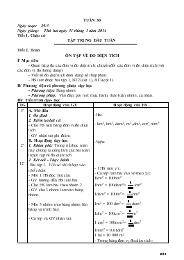 Giáo án Lớp 5 - Tuần 30