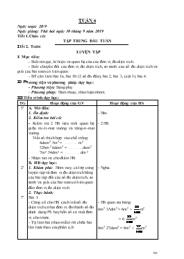 Giáo án Lớp 5 - Tuần 6
