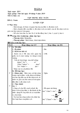 Giáo án Lớp 5 - Tuần 6