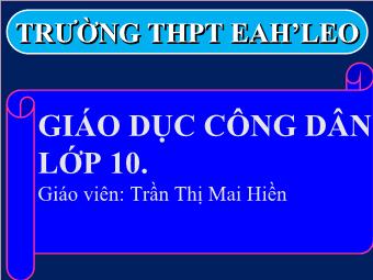 Bài 13: Công dân với cộng đồng - Trần Thị Mai Hiền
