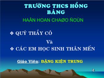 Bài 4: Một số hệ thức về cạnh và góc trong tam giác vuông