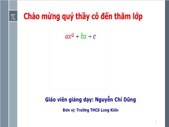 Bài 5. Công thức nghiệm thu gọn - Nguyễn Chí Dũng