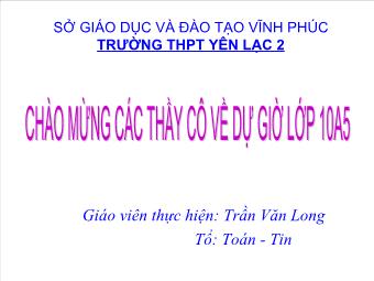 Bài 6: Đường Hypebol - Trần Văn Long