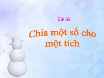 Bài 69: Chia một số cho một tích