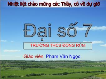 Bài giảng Đơn thức đồng dạng - Phạm Văn Ngọc