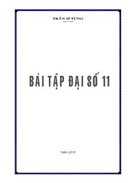 Bài tập Đại số 11 - Trần Sĩ Tùng