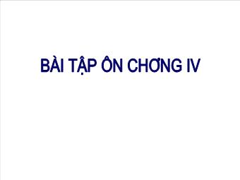 Bài tập Ôn chương IV Hình học 12