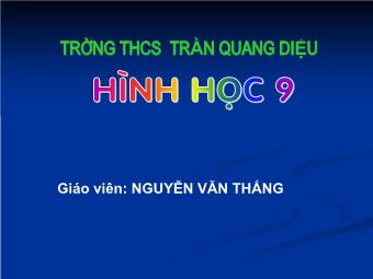 Đường tròn ngoại tiếp. Đường tròn nội tiếp - Nguyễn Văn Thắng