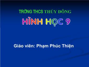 Đường tròn ngoại tiếp. Đường tròn nội tiếp - Phạm Phúc Thiện