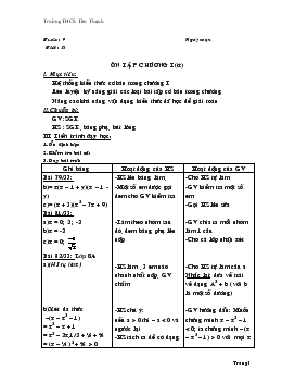 Giáo án Đại số 8 Tuần 9-12 - Lê NGuyên Khang