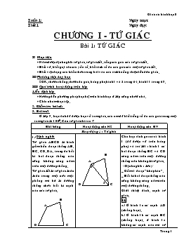 Giáo án Hình học 8 chuẩn