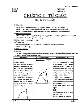 Giáo án Hình học 8 Tuần 1 + 2