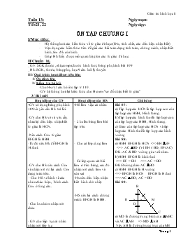 Giáo án Hình học 8 Tuần 13-18