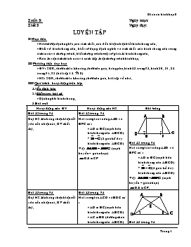 Giáo án Hình học 8 Tuần 5-8