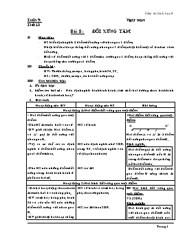 Giáo án Hình học 8 Tuần 9-12