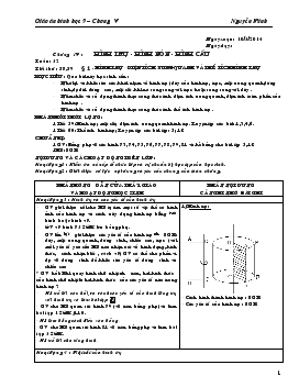 Giáo án Hình học 9 Chương V - Nguyễn Mính